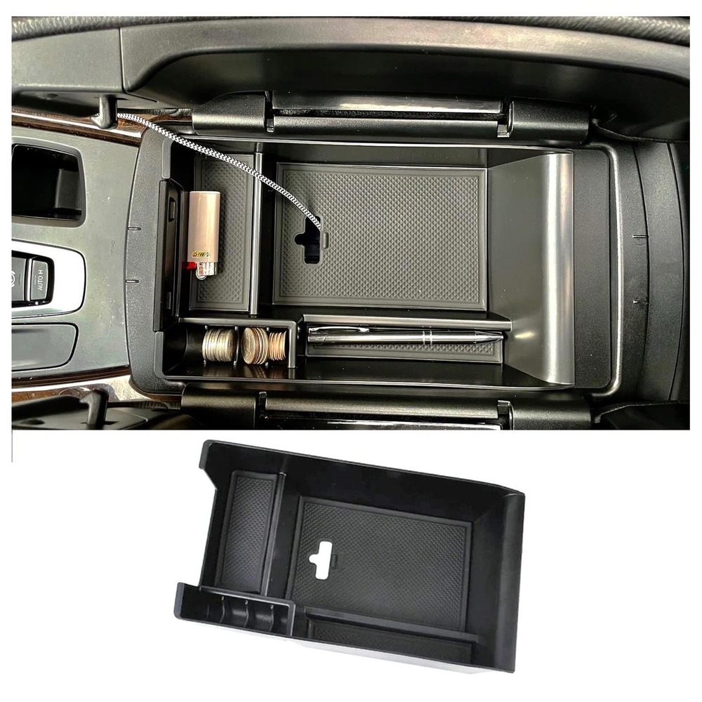BMW X5 F15 X6 F16 Center Console Organizer Armrest Storage Tray 2014-2019 Black